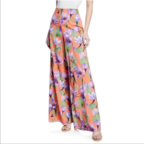 Alice and Olivia Athena Floral Wide-Leg Pants - Picture 7 of 14